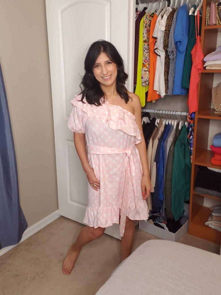Polka Dot One Shoulder Dress by Lisa Marie Fernandez for Target
