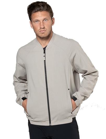 Light Wool Blend Bomber Jacket by Alchemy Equipment for a video-ready work wardrobe for men
