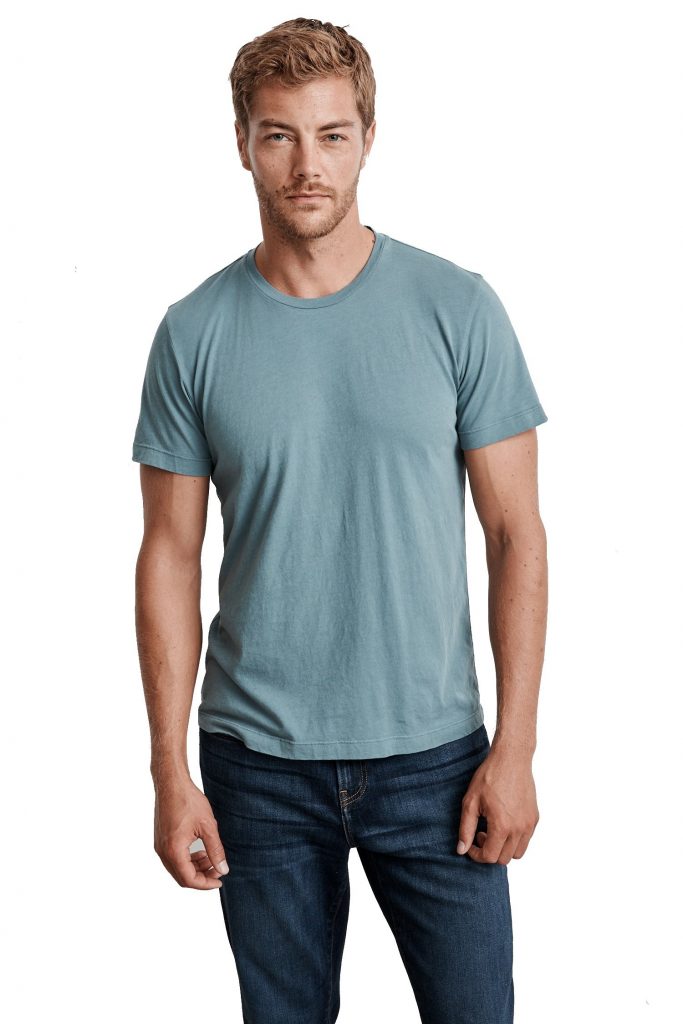 Soft Jersey Velvet T-Shirt for a video-ready work wardrobe for men