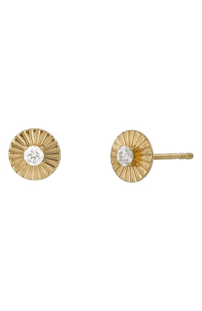 Sunrays diamond stud mini earrings - Nordstrom Anniversary Sale