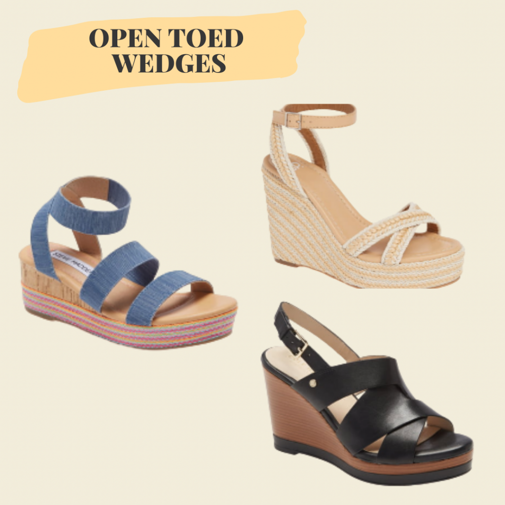 Open Toed Wedges