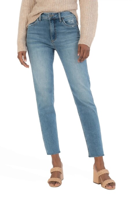 Nordstrom naomi fab ab high-waist crop slim straight leg jeans pants